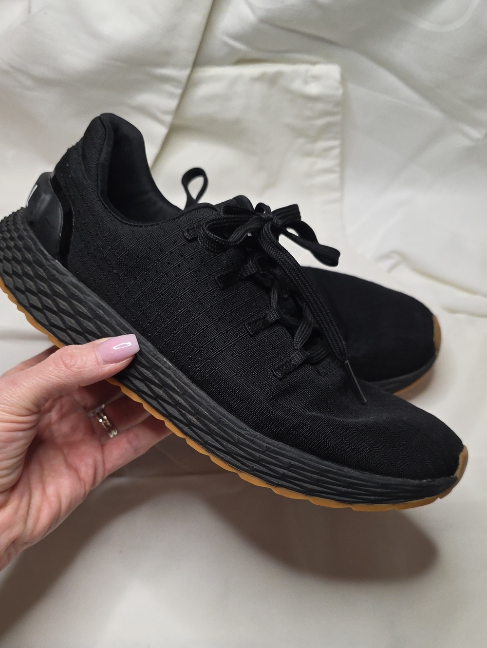 NOBULL Black Ripstop Sneakers with Gum Outsole